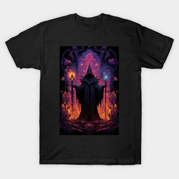 Eldritch Magician T-Shirt by MotysDesigns